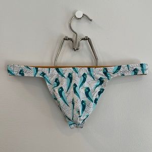 N2N Bodywear 2020 Blue Paradise Men’s Swim Thong (Large)